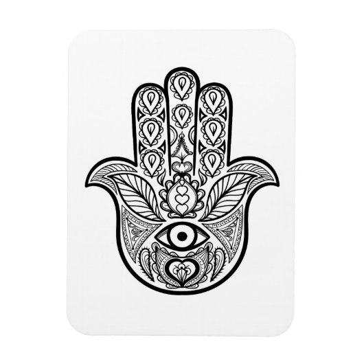 Inspiriert Hamsa Hand Magnet (Vertikal)