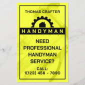 Inspiriert Handwerk und Instandsetzung Flyer (Hinten)