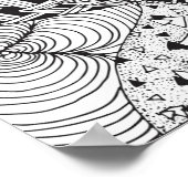 Inspiriert Herzdoodle 2 Poster (Ecke)