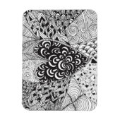 Inspiriert Herzdoodle Magnet (Vertikal)