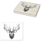 Inspiriert Hirschkopf Gummistempel (Stempel)