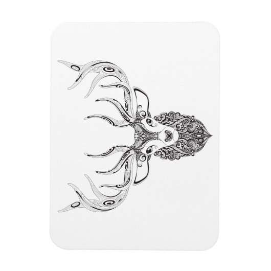 Inspiriert Hirschkopf Magnet (Vertikal)