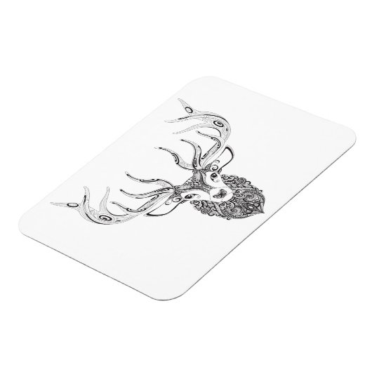 Inspiriert Hirschkopf Magnet (Linke Seite)