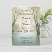 Inspiriert Hochzeit des Flussfrühlings Einladung (Stehend Vorderseite)