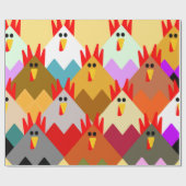 Inspiriert Hühner Geschenkpapier (Flach)