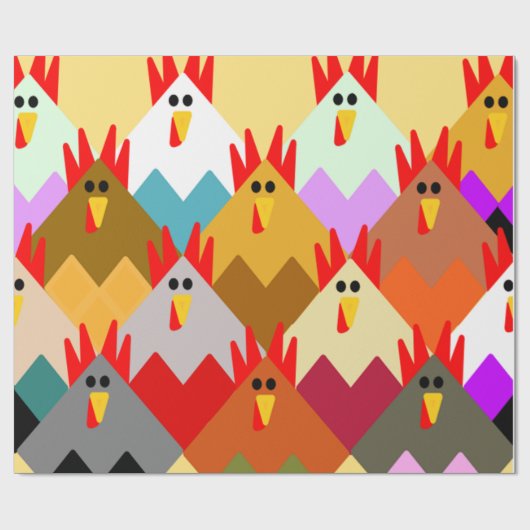 Inspiriert Hühner Geschenkpapier (Flach)