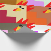 Inspiriert Hühner Geschenkpapier (Ecke)