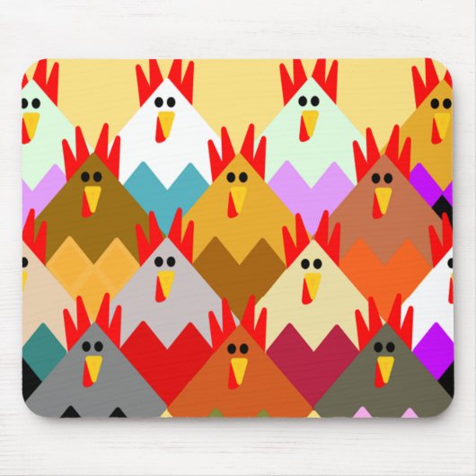Inspiriert Hühner Mousepad (Vorne)