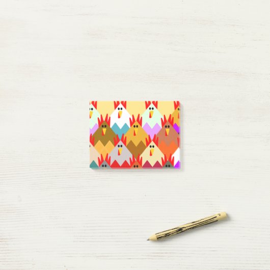 Inspiriert Hühner Post-it Klebezettel (Auf Schreibtisch)