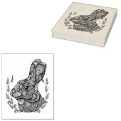 Inspiriert Kaninchenleiter in Kranz Gummistempel (Stempel)