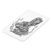 Inspiriert Kaninchenleiter in Kranz Magnet (Linke Seite)