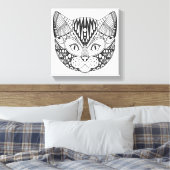 Inspiriert Katze 6 Leinwanddruck (Insitu (Schlafzimmer))