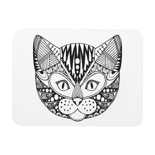 Inspiriert Katze Magnet (Horizontal)