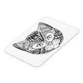 Inspiriert Katze Magnet (Linke Seite)