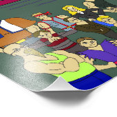 inspiriert Klassenkameraden Fotodruck (Ecke)