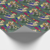 inspiriert Klassenkameraden Geschenkpapier (Ecke)