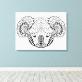 Inspiriert Koala Bear 6 Leinwanddruck (Insitu (Holzboden))