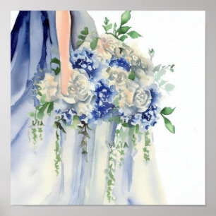 Inspiriert Küste, Bridal Cascading Bouquet 1, Poster