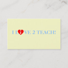 Inspiriert Lehrer Lehrmotto Tutor Visitenkarte