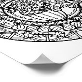 Inspiriert Mandala Herbsteiche 2 Poster (Ecke)