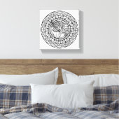 Inspiriert Mandala Herbsteiche 6 Leinwanddruck (Insitu (Schlafzimmer))