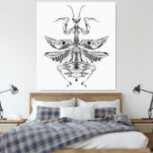 Inspiriert Mantis zum Gebet 6 Leinwanddruck (Insitu (Schlafzimmer))