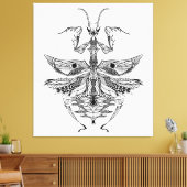 Inspiriert Mantis zum Gebet 6 Leinwanddruck (Insitu (Wohnzimmer))
