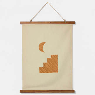 Inspiriert Marokkaner Wandteppich Mit Holzrahmen