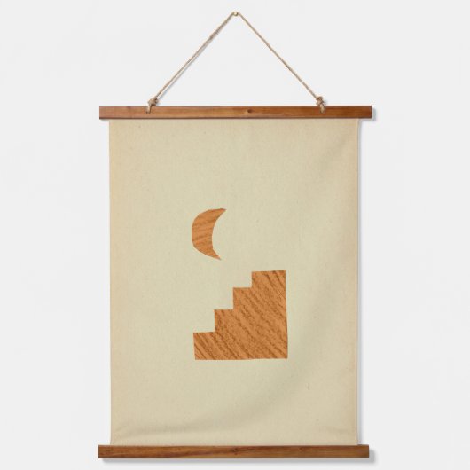 Inspiriert Marokkaner Wandteppich Mit Holzrahmen (Vorderseite)