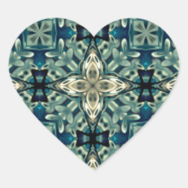 Inspiriert marokkanisches Design Herz-Aufkleber