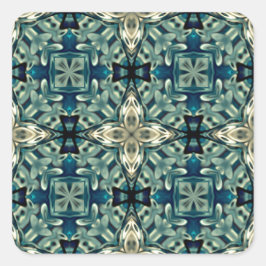 Inspiriert marokkanisches Design Quadratischer Aufkleber