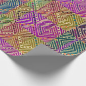 Inspiriert Muscheltuch | Ankara Style Beautiful Geschenkpapier (Ecke)