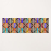 Inspiriert Muscheltuch | Mehrfarben und Diamanten Yogamatte (Vorderseite (Horizontal))