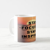 Inspiriert Option "Fokussiert Bleibe" bleibe 2 Kaffeetasse (Vorderseite Links)