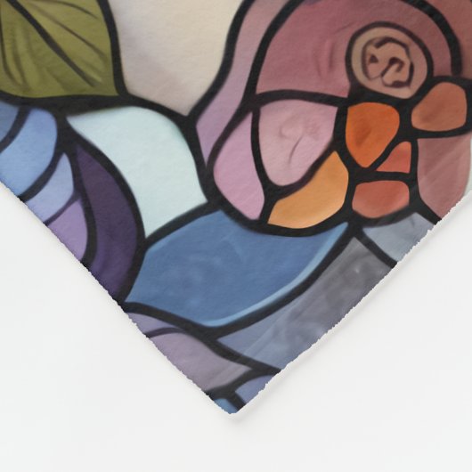 Inspiriert Owl gestanztes Glas Fleecedecke (Ecke)