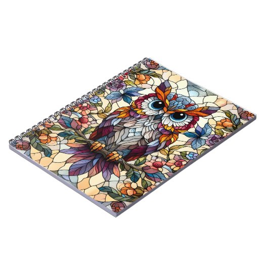 Inspiriert Owl gestanztes Glas Notizblock (Linke Seite)