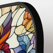 Inspiriert Owl gestanztes Glas Pickleball Schläger (Linke Seite)