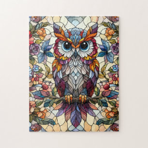 Inspiriert Owl gestanztes Glas Puzzle