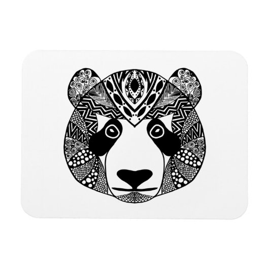 Inspiriert Panda Magnet (Horizontal)