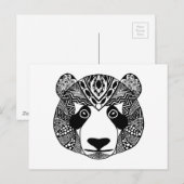 Inspiriert Panda Postkarte (Vorne/Hinten)