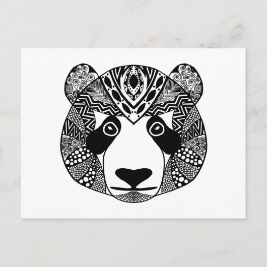 Inspiriert Panda Postkarte (Vorderseite)