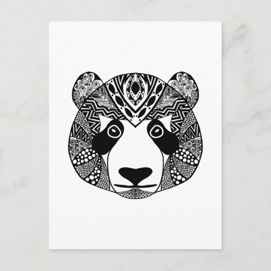 Inspiriert Panda Postkarte (Vorderseite)