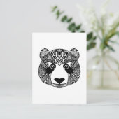 Inspiriert Panda Postkarte (Stehend Vorderseite)