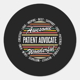 Inspiriert Patientenanwalt Runder Aufkleber