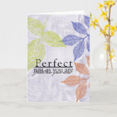 Inspiriert Perfect Blätter Karte (Gelbe Blume)