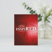 Inspiriert Postkarte (Stehend Vorderseite)