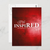 Inspiriert Postkarte (Vorne/Hinten)