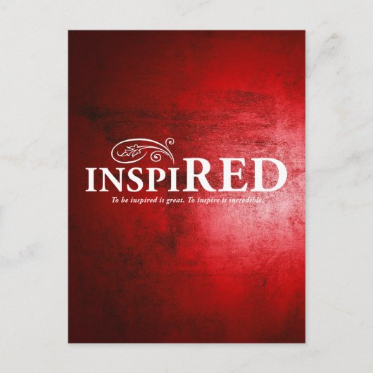 Inspiriert Postkarte (Vorderseite)