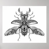 Inspiriert Psychedelic Stag-Beetle 2 Poster (Vorne)