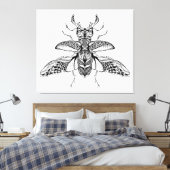 Inspiriert Psychedelic Stag-Beetle 6 Leinwanddruck (Insitu (Schlafzimmer))